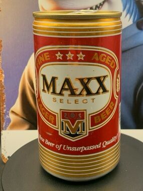 Vintage Beer Can Maxx Select Fine Aged Lager Beer Tab Empty Aluminum Can